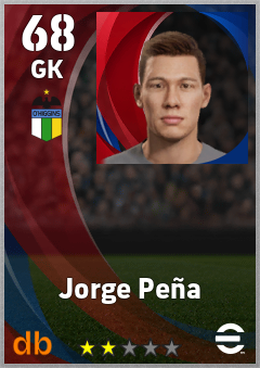 Jorge Peña — GK, OVR 68, MAX 68