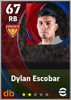 Dylan Escobar — RB, OVR 67, MAX 67