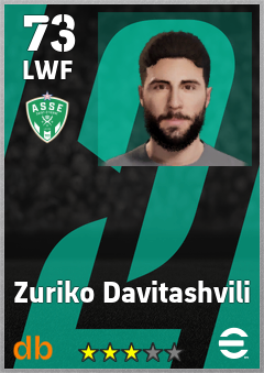 Zuriko Davitashvili eFootball player card