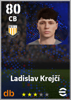 Ladislav Krejčí — CB, OVR 80, MAX 80