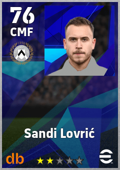 Sandi Lovrić — CMF, OVR 76, MAX 76
