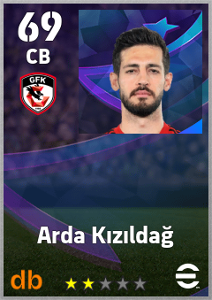 Arda Kızıldağ — CB, OVR 69, MAX 69