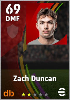 Zach Duncan eFootball player card