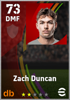 Zach Duncan eFootball player card