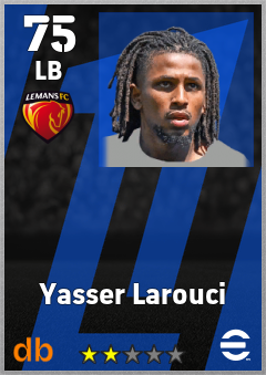 Yasser Larouci — LB, OVR 75, MAX 75