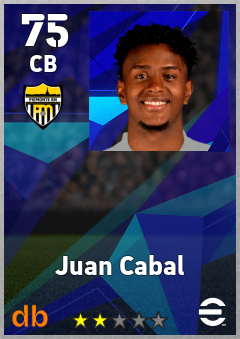 Juan Cabal — CB, OVR 75, MAX 75