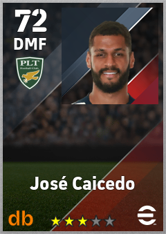 José Caicedo — DMF, OVR 72, MAX 72