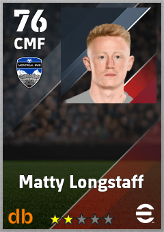 Matty Longstaff — CMF, OVR 76, MAX 76