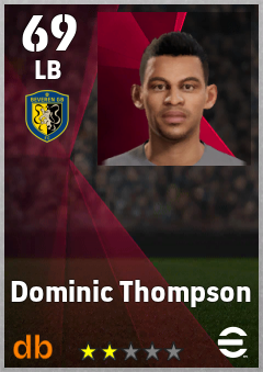 Dominic Thompson — LB, OVR 69, MAX 69