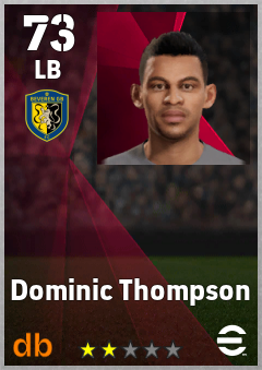 Dominic Thompson — LB, OVR 73, MAX 73
