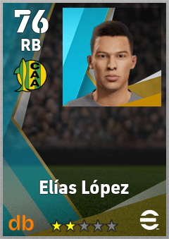 Elías López — RB, OVR 76, MAX 76