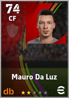 Mauro Da Luz — CF, OVR 74, MAX 74