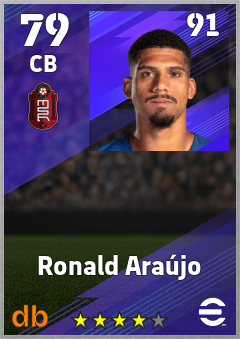 Ronald Araújo eFootball player card
