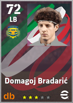 Domagoj Bradarić — LB, OVR 72, MAX 72