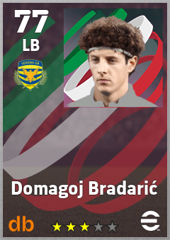 Domagoj Bradarić — LB, OVR 77, MAX 77