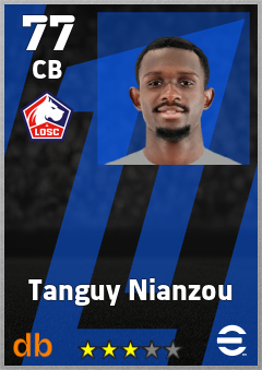 Tanguy Nianzou — CB, OVR 77, MAX 77