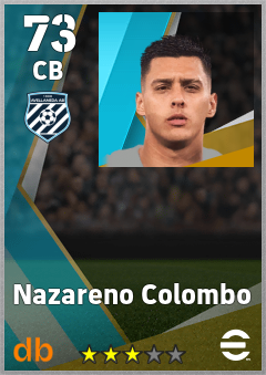 Nazareno Colombo — CB, OVR 73, MAX 73