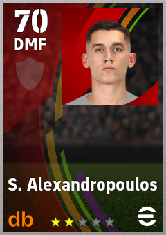 S. Alexandropoulos — DMF, OVR 70, MAX 70
