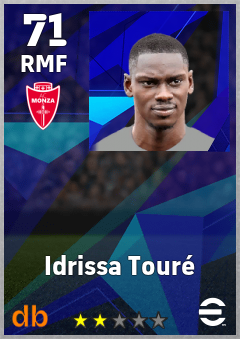 Idrissa Touré — RMF, OVR 71, MAX 71