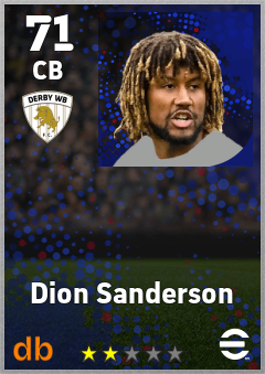 Dion Sanderson — CB, OVR 71, MAX 71