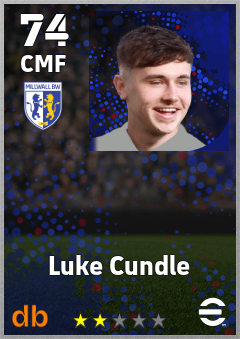 Luke Cundle — CMF, OVR 74, MAX 74