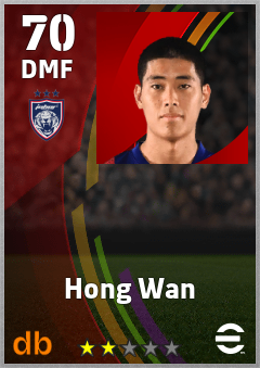 Hong Wan — DMF, OVR 70, MAX 70