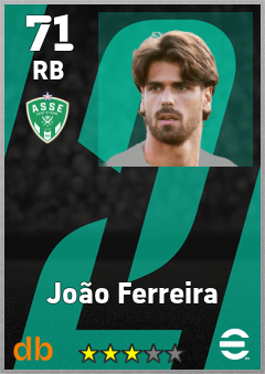 João Ferreira — RB, OVR 71, MAX 71