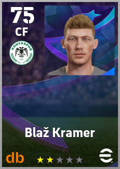 Blaž Kramer — CF, OVR 75, MAX 75