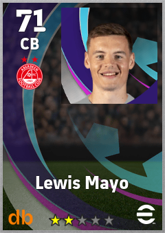 Lewis Mayo — CB, OVR 71, MAX 71