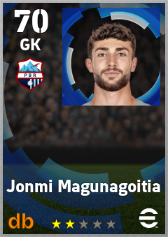 Jonmi Magunagoitia — GK, OVR 70, MAX 70