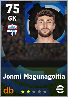 Jonmi Magunagoitia — GK, OVR 75, MAX 75