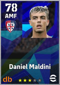 Daniel Maldini — AMF, OVR 78, MAX 78