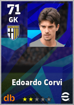 Edoardo Corvi — GK, OVR 71, MAX 71