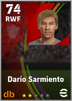 Darío Sarmiento — RWF, OVR 74, MAX 74