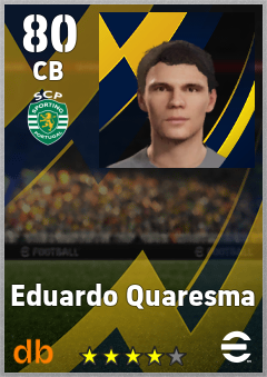 Eduardo Quaresma — CB, OVR 80, MAX 80
