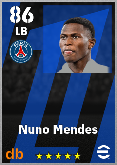 Nuno Mendes eFootball player card