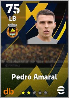Pedro Amaral — LB, OVR 75, MAX 75