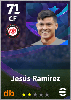 Jesús Ramírez — CF, OVR 71, MAX 71