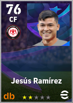 Jesús Ramírez — CF, OVR 76, MAX 76