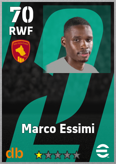 Marco Essimi — RWF, OVR 70, MAX 70