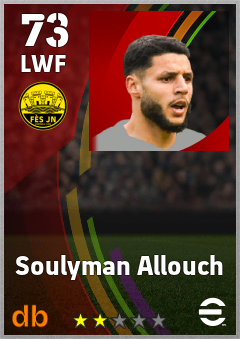 Soulyman Allouch — LWF, OVR 73, MAX 73
