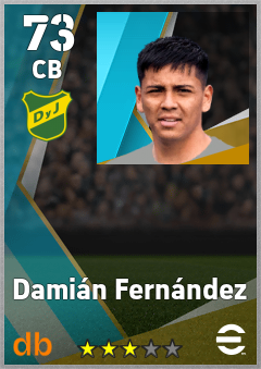 Damián Fernández — CB, OVR 73, MAX 73