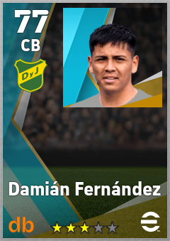 Damián Fernández — CB, OVR 77, MAX 77