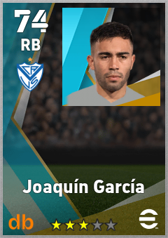 Joaquín García — RB, OVR 74, MAX 74