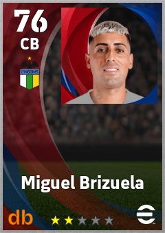 Miguel Brizuela — CB, OVR 76, MAX 76