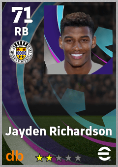 Jayden Richardson eFootball player card