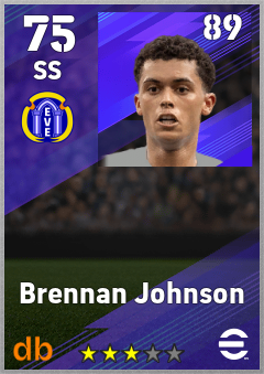 Brennan Johnson eFootball player card