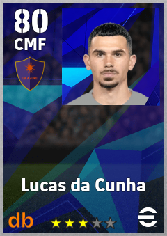 Lucas da Cunha — CMF, OVR 80, MAX 80