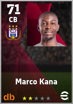 Marco Kana — CB, OVR 71, MAX 71