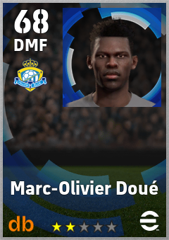 Marc-Olivier Doué — DMF, OVR 68, MAX 68